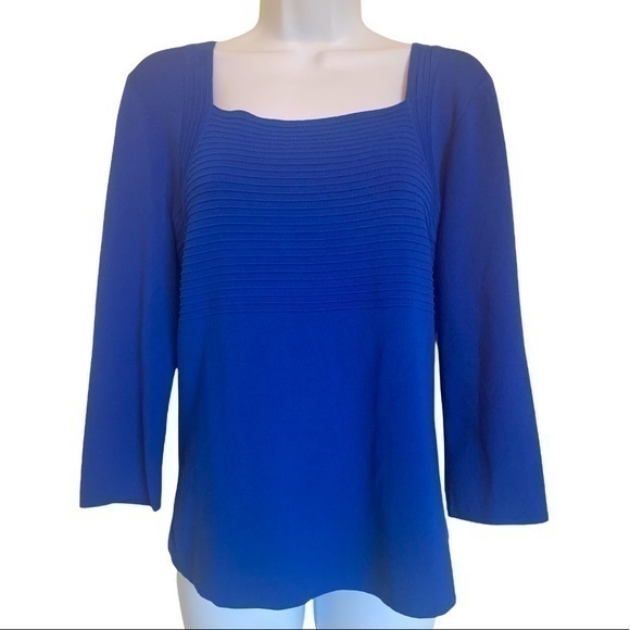 Cable & Gauge Sweaters Cable Gauge Royal Blue Knit Sweater Poshmark